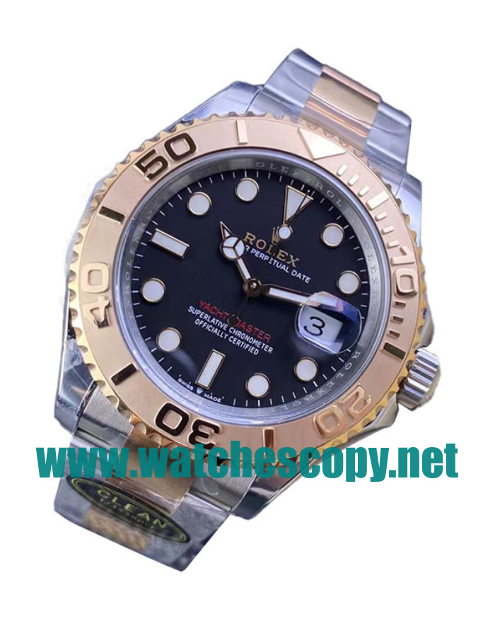 UK Online Replica Rolex Yacht-Master 126621 C Factory Stainless steel & Rose Gold Black Dial Swiss 3186 Watches For Sale