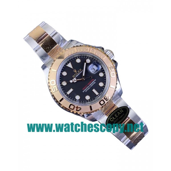 UK Online Replica Rolex Yacht-Master 126621 C Factory Stainless steel & Rose Gold Black Dial Swiss 3186 Watches For Sale