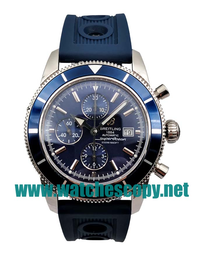46 MM UK AAA Quality Breitling Superocean Heritage A13320 Fake Watches With Blue Dials For Sale