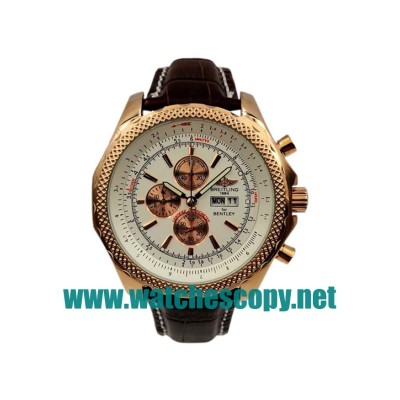 UK Best Quality Breitling Bentley GT A13362 Replica Watches With White Dials For Men