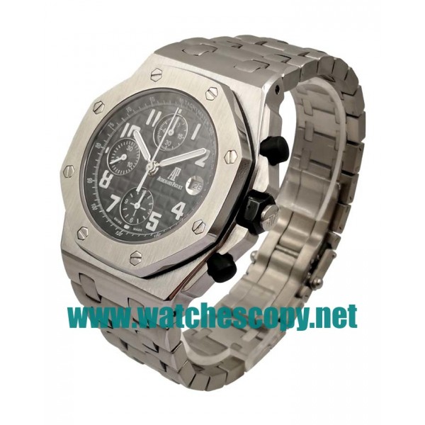 UK 42 MM Cheap Audemars Piguet Royal Oak Offshore 26170ST.OO.1000ST.08 Fake Watches With Black Dials For Sale