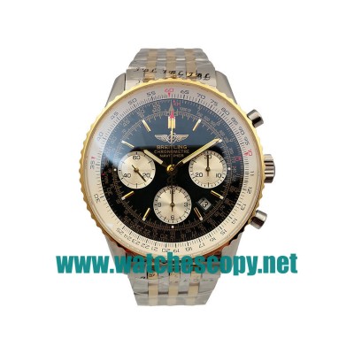 UK Swiss Made Breitling Navitimer D23322 Fake Watches With Black Dials For Men