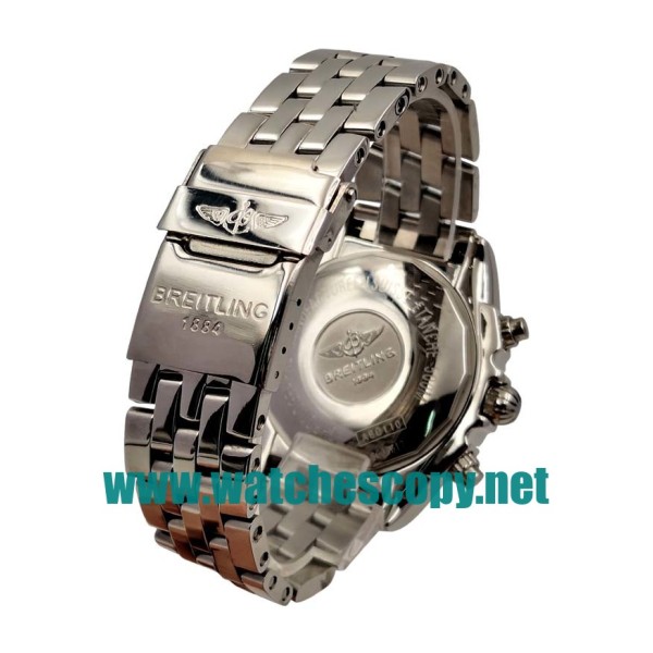 UK Best 1:1 Breitling Chronomat A13352 Replica Watches With Black Dials For Men