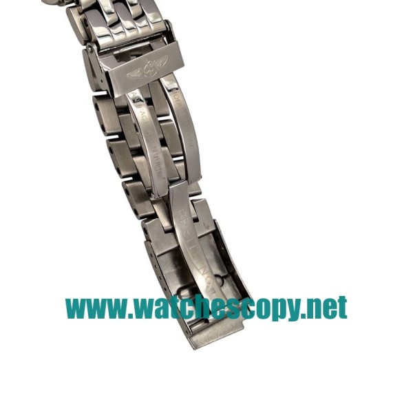 UK Best 1:1 Breitling Chronomat A13352 Replica Watches With Black Dials For Men