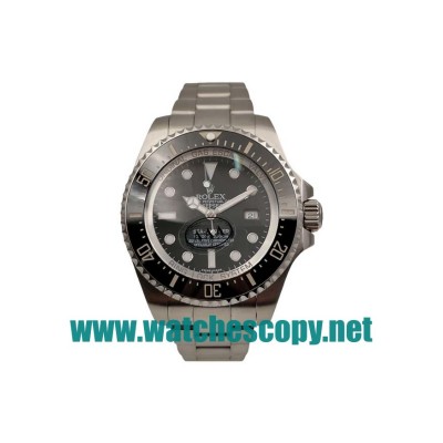 UK 44 MM Cheap Rolex Sea-Dweller Deepsea 116660 Fake Watches With Black Dials For Sale
