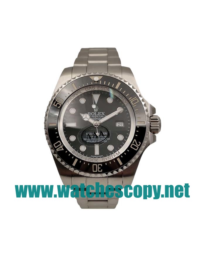 UK 44 MM Cheap Rolex Sea-Dweller Deepsea 116660 Fake Watches With Black Dials For Sale