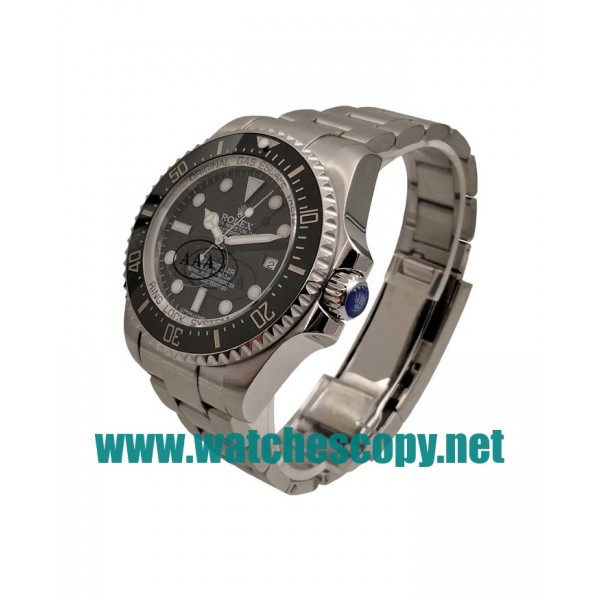 UK 44 MM Cheap Rolex Sea-Dweller Deepsea 116660 Fake Watches With Black Dials For Sale