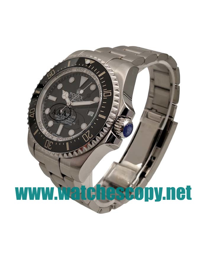 UK 44 MM Cheap Rolex Sea-Dweller Deepsea 116660 Fake Watches With Black Dials For Sale