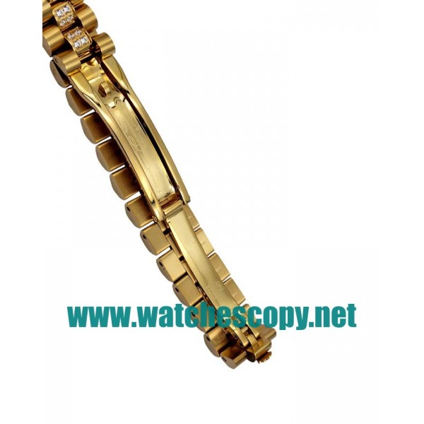 UK 26 MM Cheap Rolex Lady-Datejust 179158 Fake Watches With Diamonds Dials For Sale