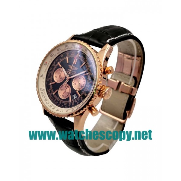 UK Best 1:1 Breitling Navitimer A23322 Replica Watches With Black Dials For Men