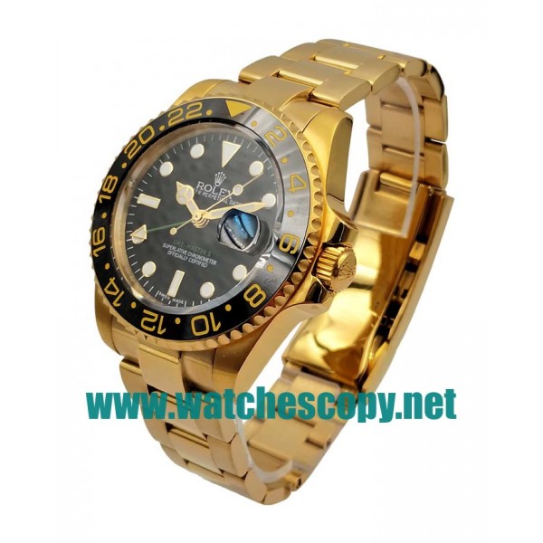 UK AAA Replica Rolex GMT-Master II 116718 LN - 40 MM Gold Cases For Sale