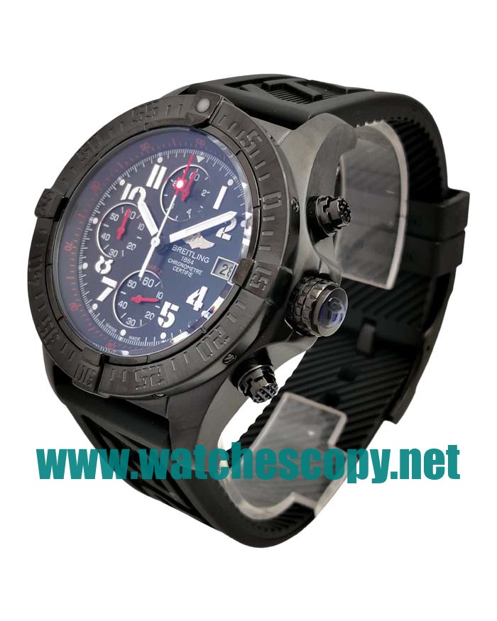 UK AAA Quality Breitling Avenger A13370 Replica Watches With Black Dials For Men