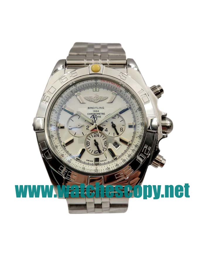 UK Cheap Replica Breitling Chronomat AB0110 With Silver Dials For Sale