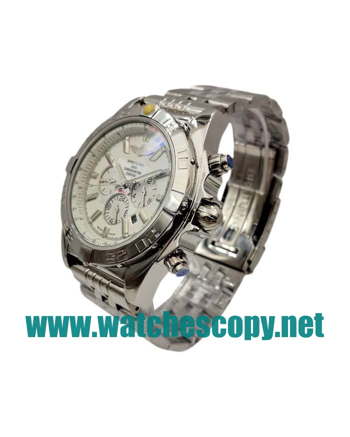 UK Cheap Replica Breitling Chronomat AB0110 With Silver Dials For Sale