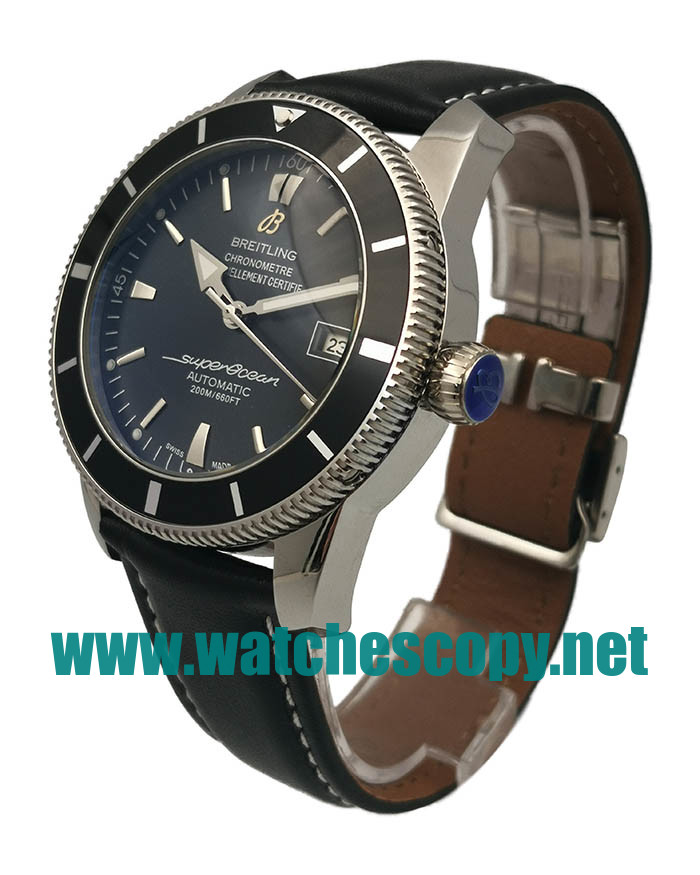 UK AAA Quality Breitling Superocean Heritage A17321 Fake Watches With Black Dials For Men