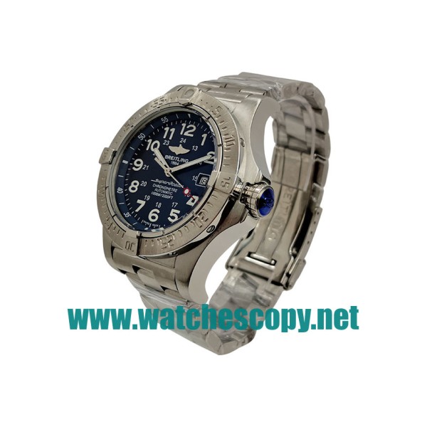 UK Best 1:1 Breitling Superocean A57035 Replica Watches With Blue Dials For Men