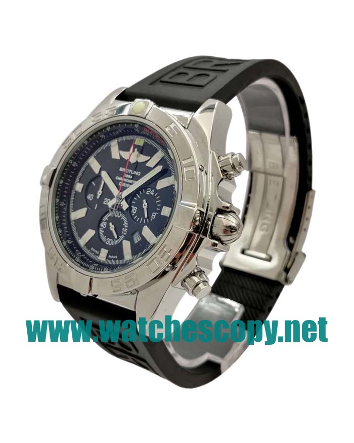 UK Best Quality Breitling Chronomat AB0110 Replica Watches With Black Dials For Men