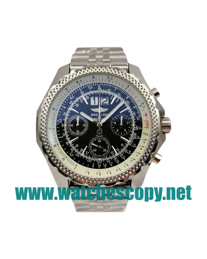 UK AAA Quality Breitling Bentley 6.75 A44362 Replica Watches With Black Dials For Men