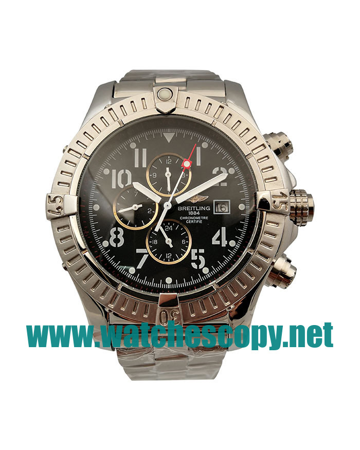 UK High Quality Breitling Chrono Avenger E13360 Fake Watches With Black Dials For Men