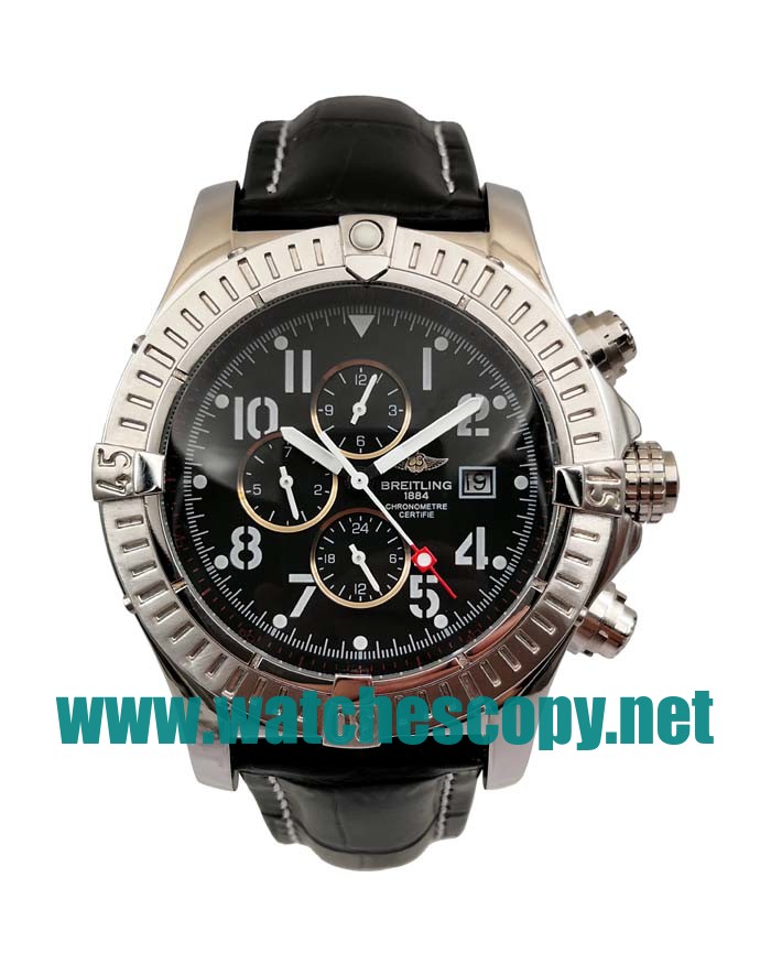 UK Best 1:1 Breitling Chrono Avenger E13360 Replica Watches With Black Dials For Men