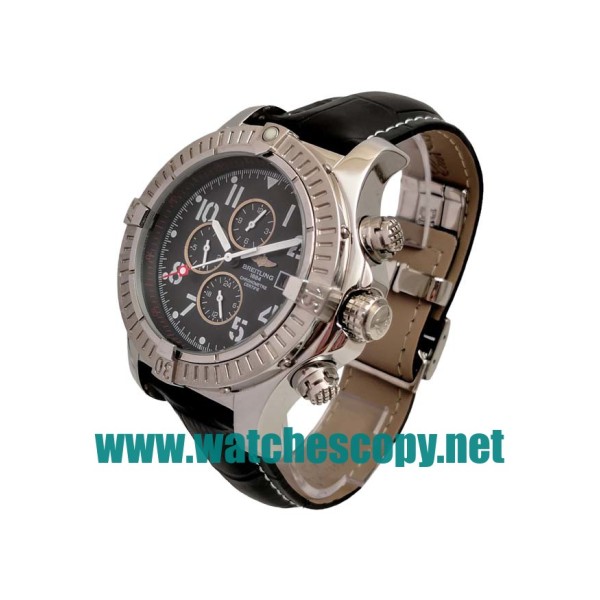 UK Best 1:1 Breitling Chrono Avenger E13360 Replica Watches With Black Dials For Men