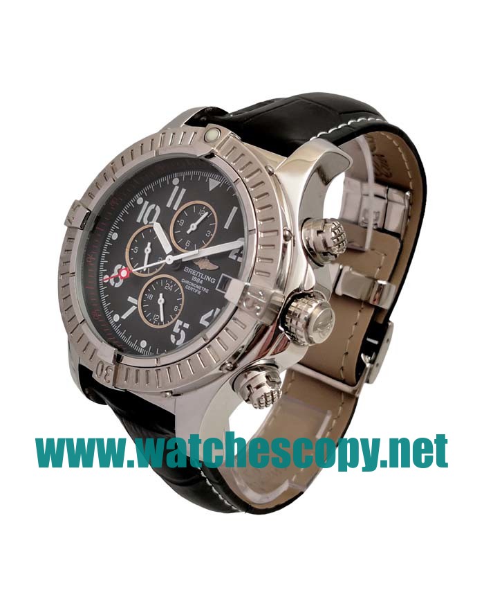 UK Best 1:1 Breitling Chrono Avenger E13360 Replica Watches With Black Dials For Men