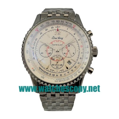 UK Top Quality Breitling Montbrillant A41330 Fake Watches With White Dials For Men