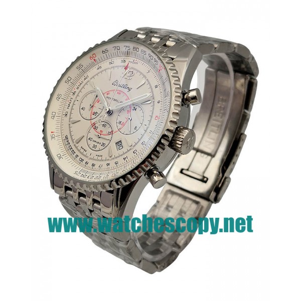 UK Top Quality Breitling Montbrillant A41330 Fake Watches With White Dials For Men