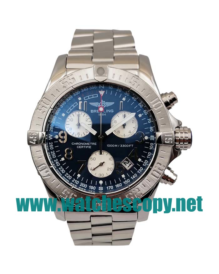 UK Best Quality Breitling Chrono Avenger E73360 Replica Watches With Blue Dials For Men