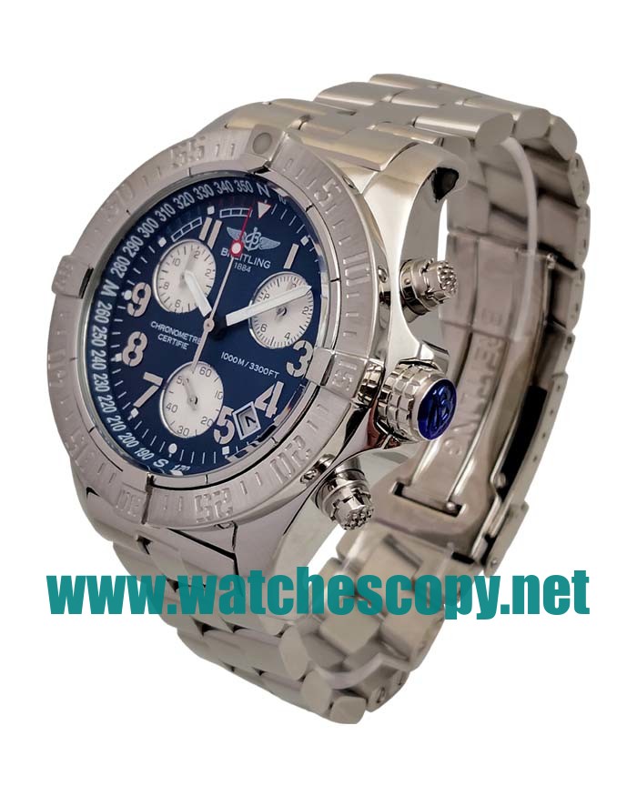 UK Best Quality Breitling Chrono Avenger E73360 Replica Watches With Blue Dials For Men