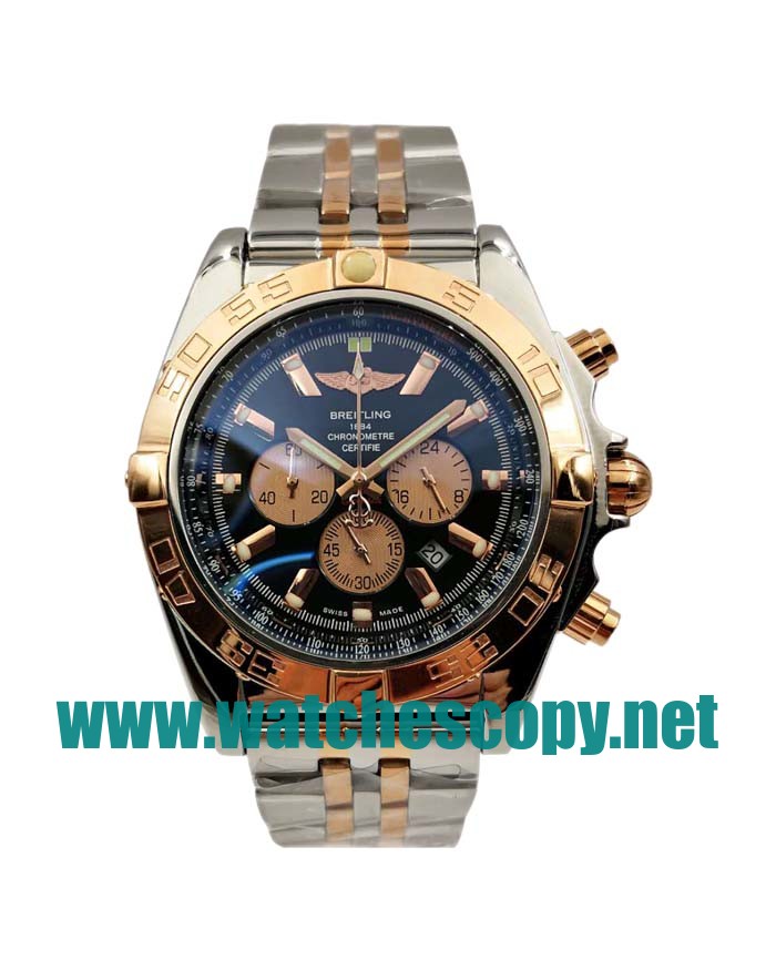 UK Best Quality Breitling Chronomat CB0110 Replica Watches With Black Dials For Men