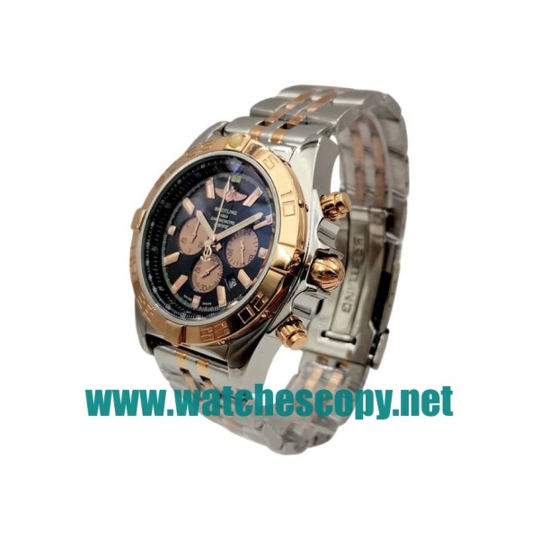 UK Best Quality Breitling Chronomat CB0110 Replica Watches With Black Dials For Men
