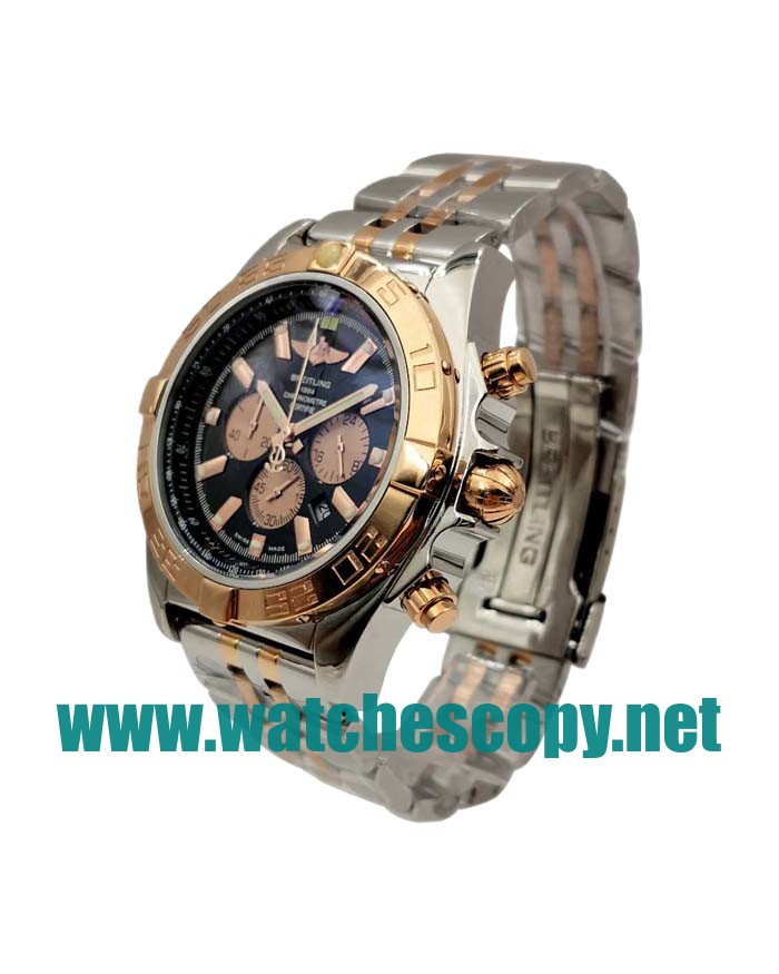 UK Best Quality Breitling Chronomat CB0110 Replica Watches With Black Dials For Men