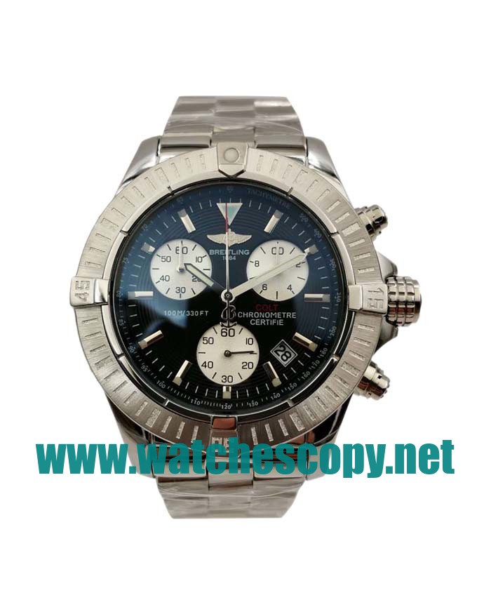 UK Cheap Breitling Colt A73350 Replica Watches With Black Dials For Men