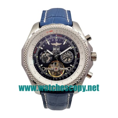 UK Top Quality Breitling Bentley Mulliner Tourbillon Replica Watches With Blue Dials For Men