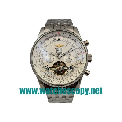 UK AAA Qualtiy Fake Breitling Navitimer World A24322 with White Dials For Men