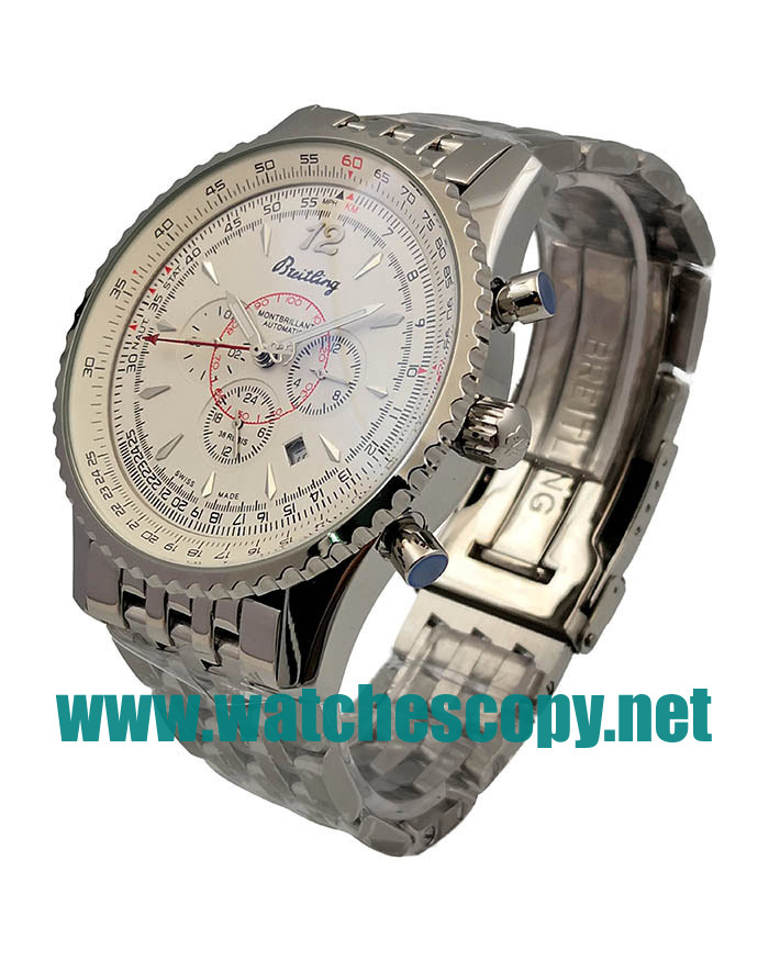 UK High Quality Breitling Montbrillant A41330 Fake Watches With White Dials For Men