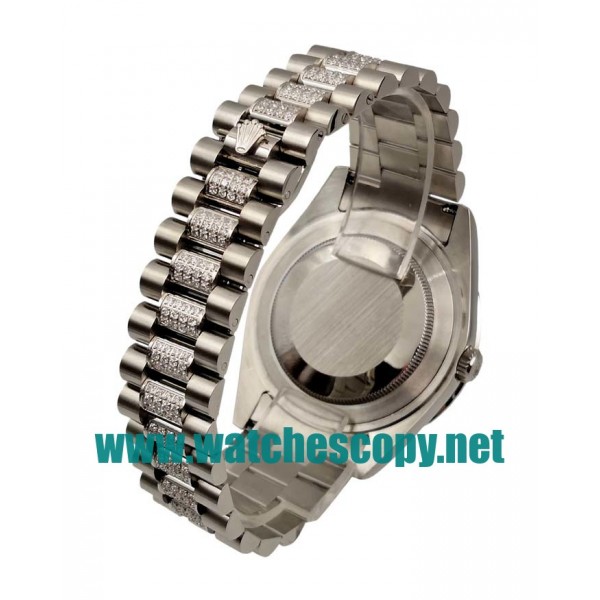 UK High Quality Replica Rolex Day-Date 118346 - 41 MM Watches With Blue Dials