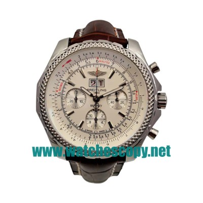 UK Best 1:1 Breitling Bentley 6.75 A44362 Fake Watches With White Dials For Sale