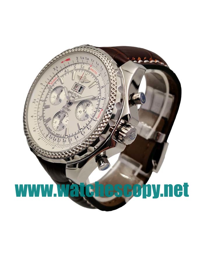 UK Best 1:1 Breitling Bentley 6.75 A44362 Fake Watches With White Dials For Sale