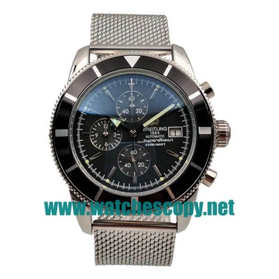 UK Best Quality Breitling Superocean Heritage A13320 Replica Watches With Black Dials For Men