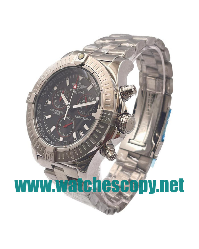 UK Best Quality Breitling Avenger Seawolf Chrono A73390 Replica Watches With Black Dials For Men