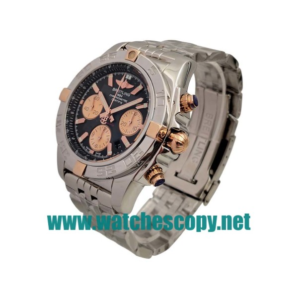 UK Top Quality Breitling Chronomat IB0110 Replica Watches With Black Dials For Men