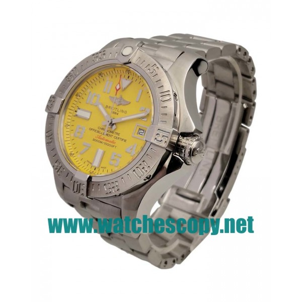 AAA Quality Breitling Avenger Seawolf A17331101I1A1 Replica Watches With Yellow Dials For Men