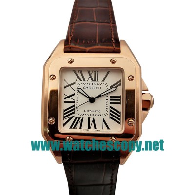 UK Top Quality Replica Cartier Santos 100 W20108Y1 - 34 MM Watches