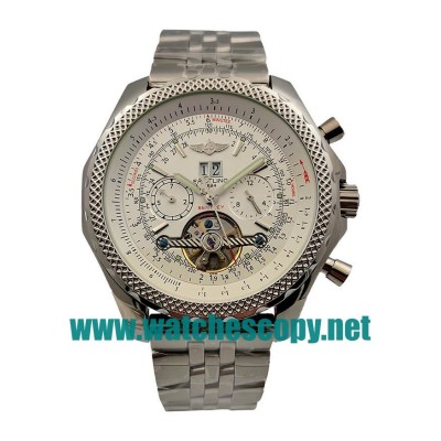 UK Cheap Breitling Bentley Mulliner Tourbillon Replica Watches With White Dials For Men