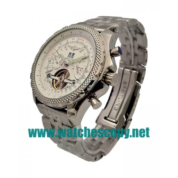 UK Cheap Breitling Bentley Mulliner Tourbillon Replica Watches With White Dials For Men