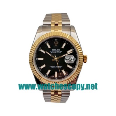 UK Perfect Replica Rolex Datejust II Watches With Black Dials For Men