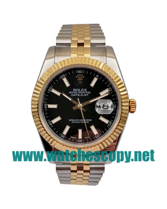 UK Perfect Replica Rolex Datejust II Watches With Black Dials For Men