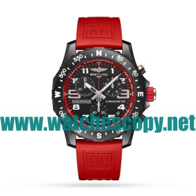 44 MM Black Dials Breitling Endurance Pro X82310D51B1S1 Fake Watches With Breitling Cases For Men